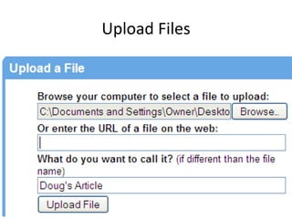 Upload Files 