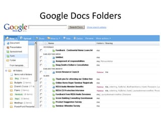 Google Docs Folders 