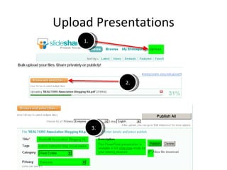 Upload Presentations 1. 2. 3. 