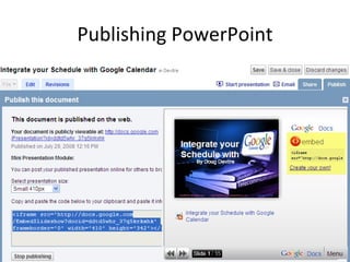 Publishing PowerPoint 