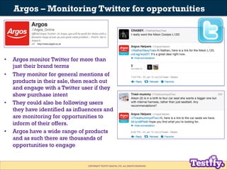Argos - A Social CRM Case Study | Testify Digital | PDF