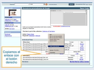 Copiamos el enlace con el botón derecho 