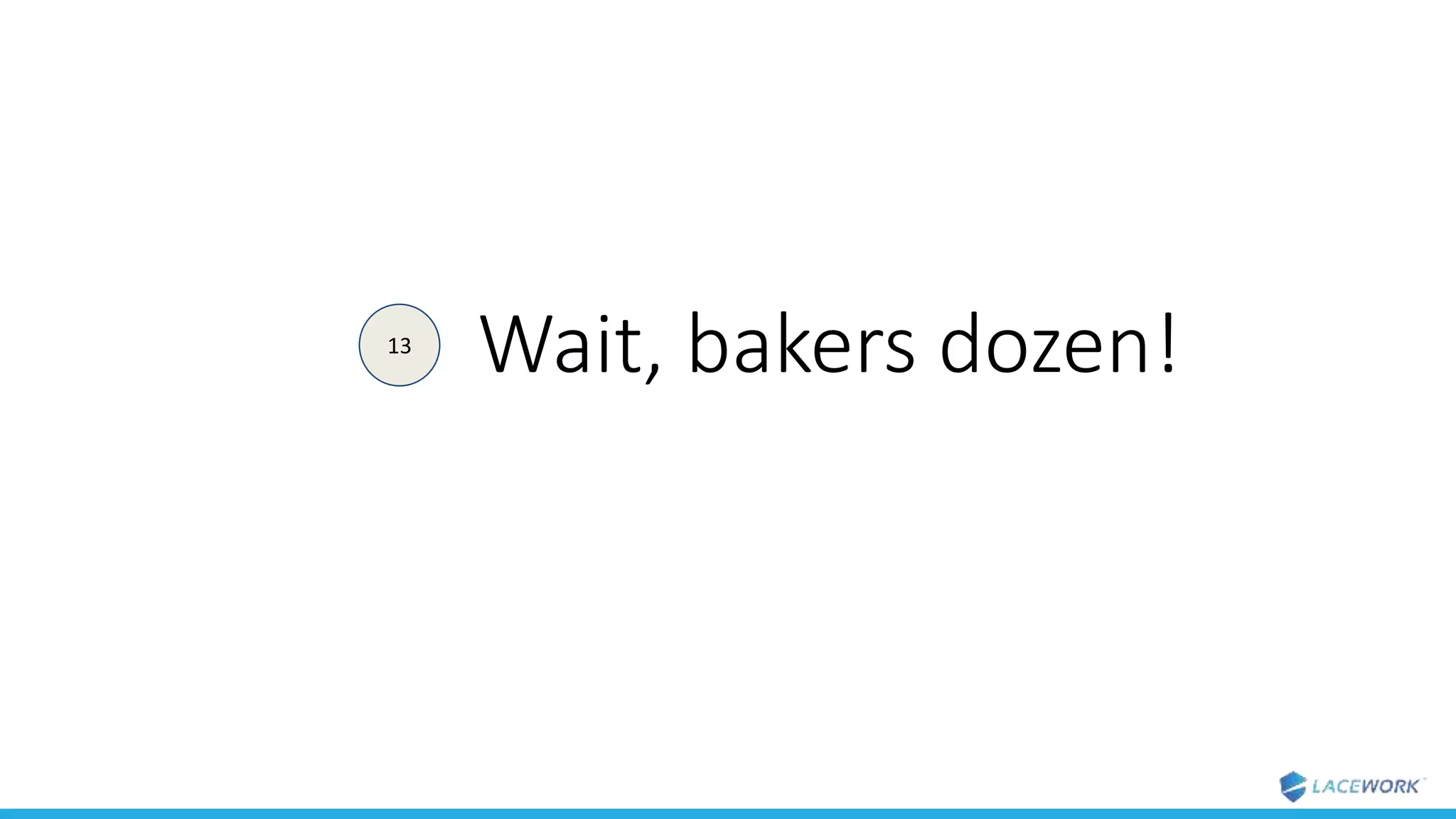 Wait, bakers dozen!13
 