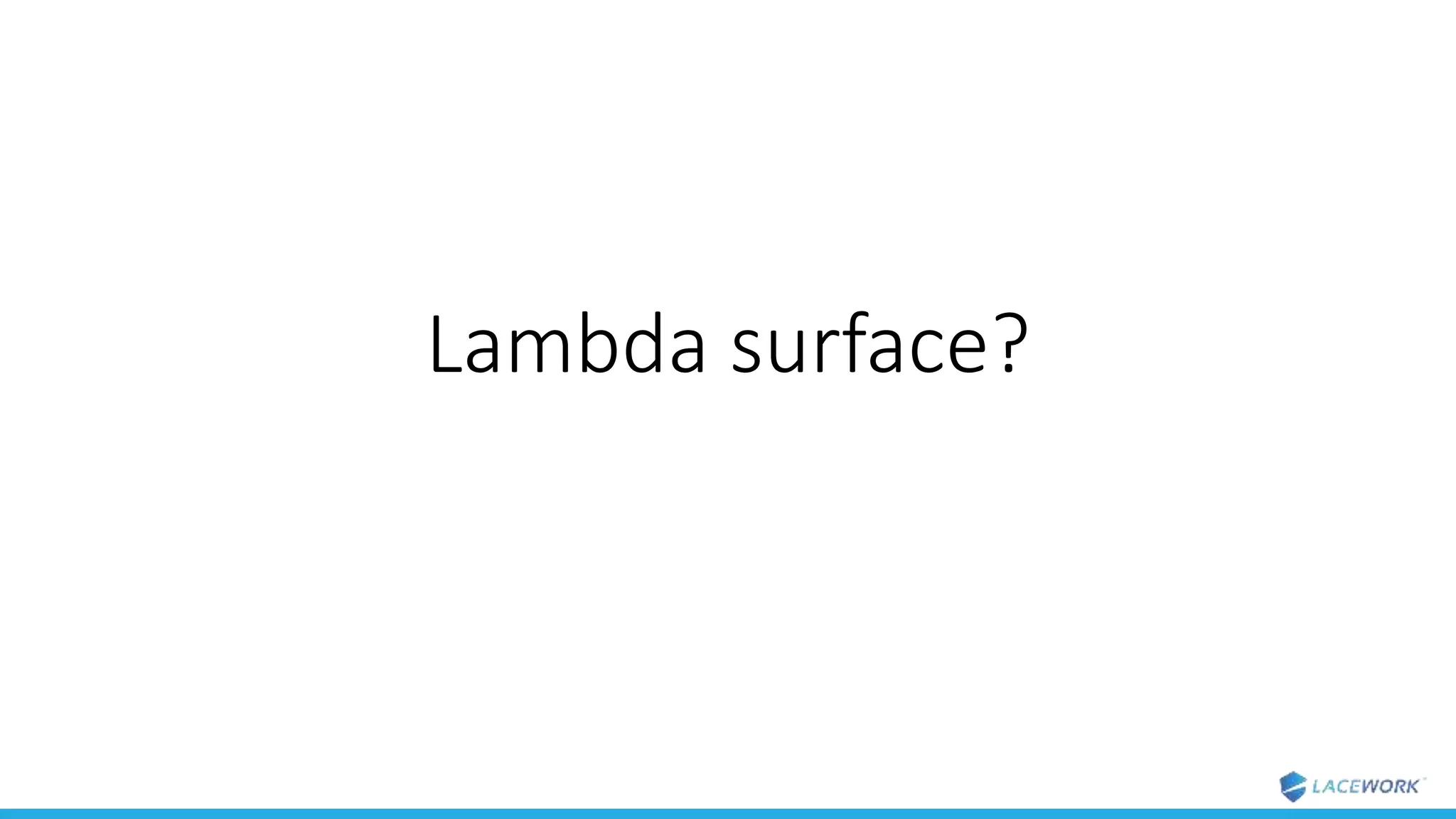 Lambda surface?
 