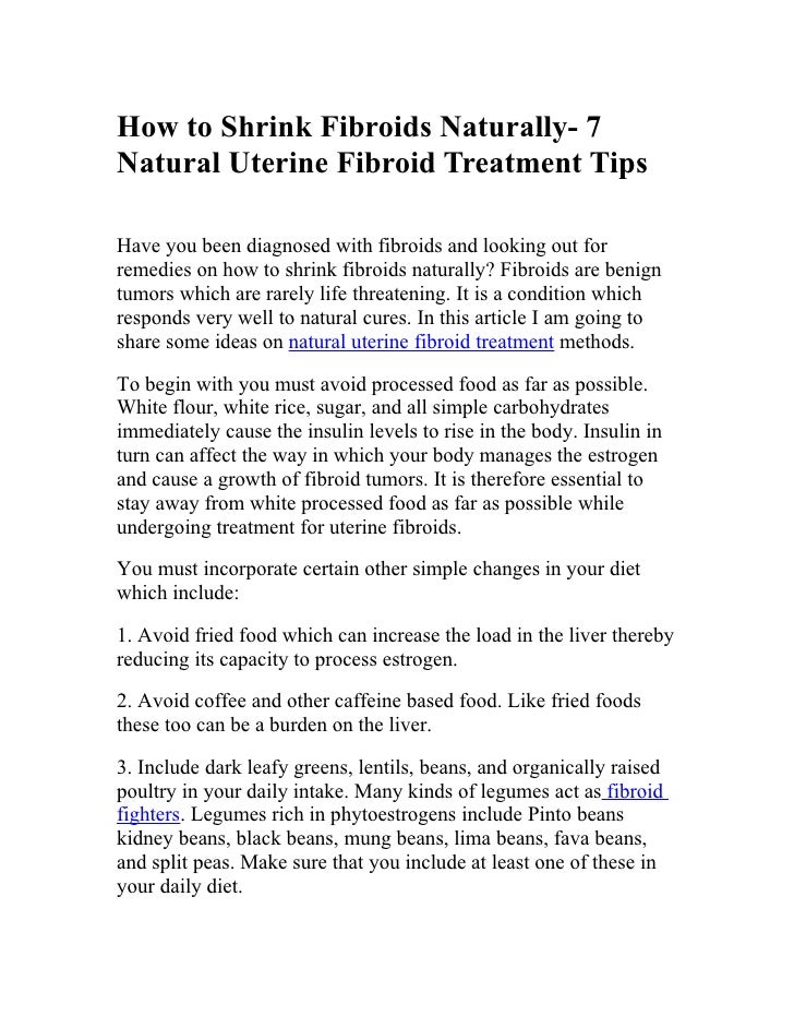 How To Get Rid Of Uterine Fibroids Naturally How To Get Rid Of Uterine Fibroids Naturally