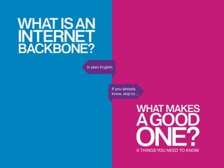 In plain English
If you already
know, skip to...
 