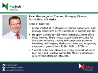 Markitserv Best Practices for Integrated Regulatory Reporting Across Multiple ...