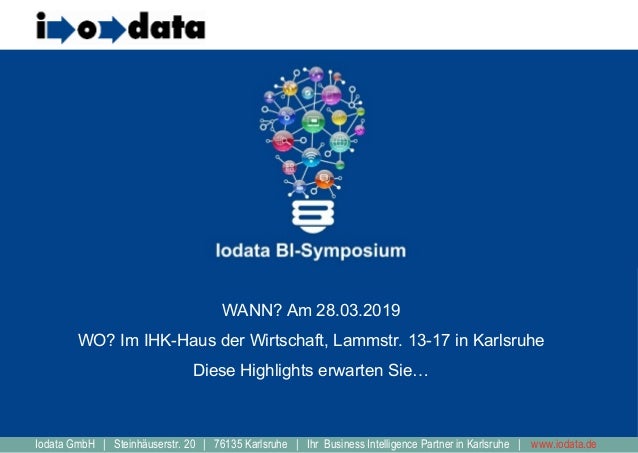 Iodata Bi Symposium 2019 In Karlsruhe