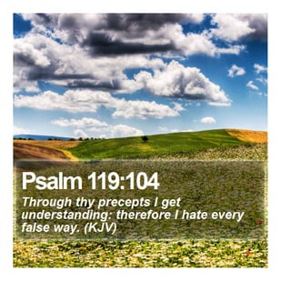 Psalm 119:104 - Daily Bible Verse