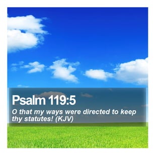 Psalm 119:5 - Daily Bible Verse