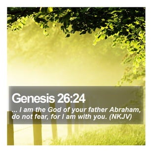 Genesis 26:24 - Daily Bible Verse
