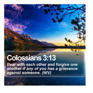 Colossians 3:13 - Daily Bible Verse