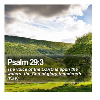 Psalm 29:3 - Daily Bible Verse