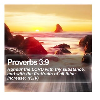Proverbs 3:9 - Daily Bible Verse