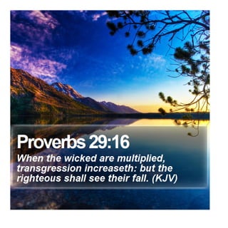 Proverbs 29:16 - Daily Bible Verse