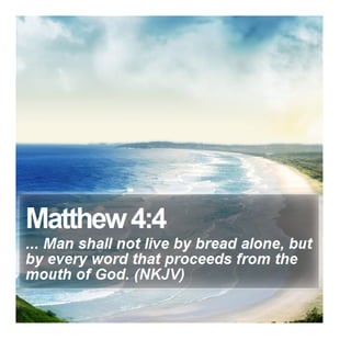 Matthew 4:4 - Daily Bible Verse