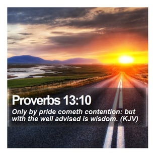 Proverbs 13:10 - Daily Bible Verse