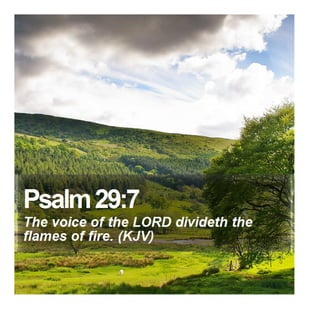 Psalm 29:7 - Daily Bible Verse