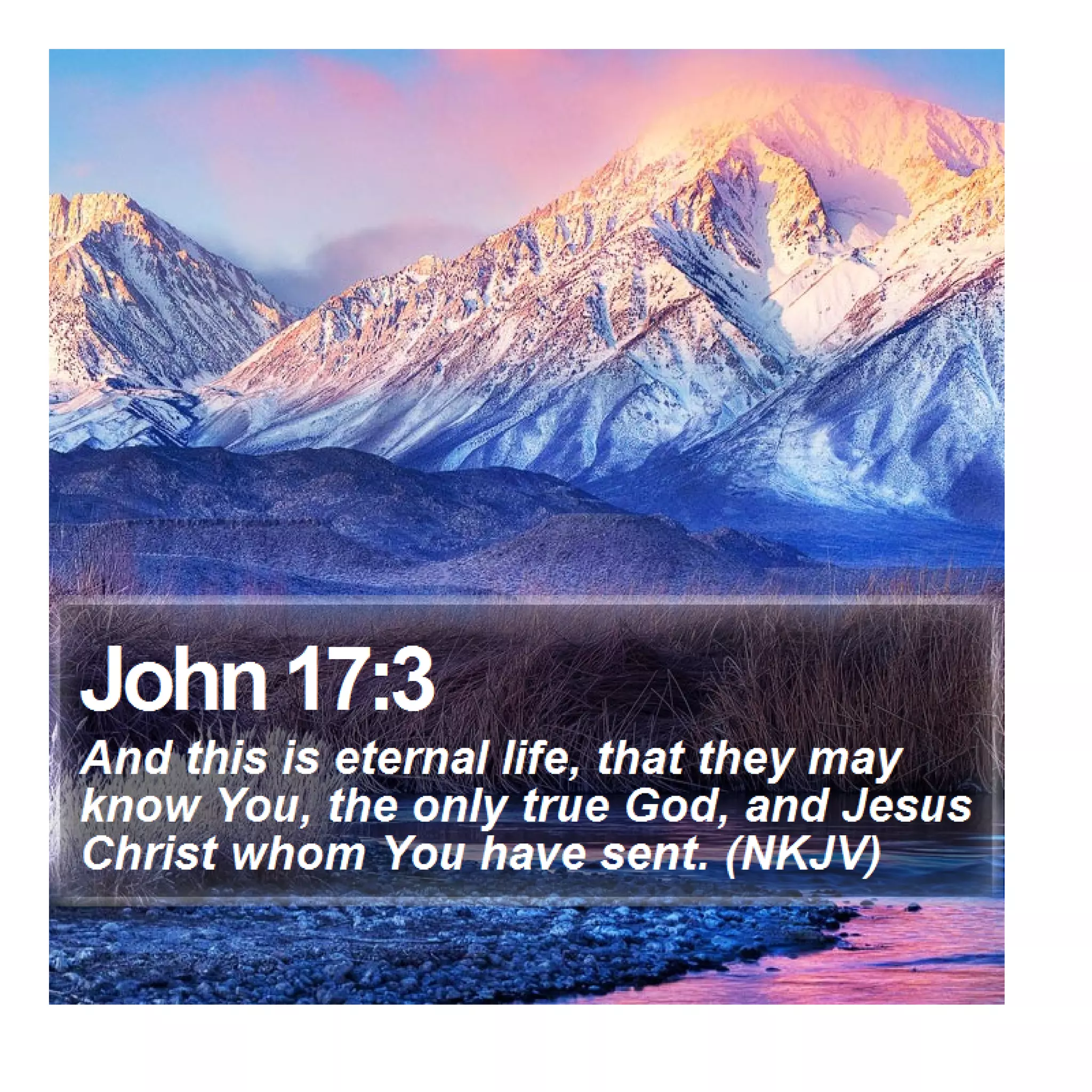 John 17:3 - Daily Bible Verse | PDF
