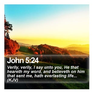 John 5:24 - Daily Bible Verse