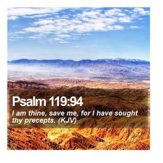 Psalm 119:94 - Daily Bible Verse