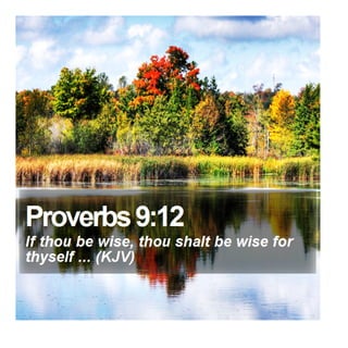 Proverbs 9:12 - Daily Bible Verse