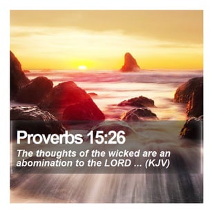 Proverbs 15:26 - Daily Bible Verse