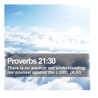 Proverbs 21:30 - Daily Bible Verse