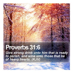 Proverbs 31:6 - Daily Bible Verse