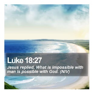 Luke 18:27 - Daily Bible Verse