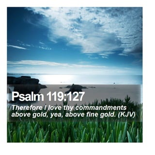 Psalm 119:127 - Daily Bible Verse