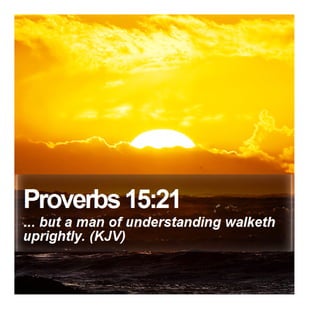 Proverbs 15:21 - Daily Bible Verse