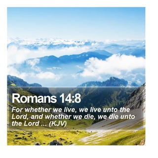 Romans 14:8 - Daily Bible Verse