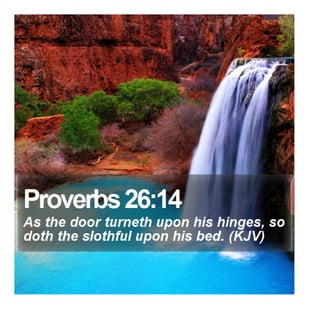 Proverbs 26:14 - Daily Bible Verse