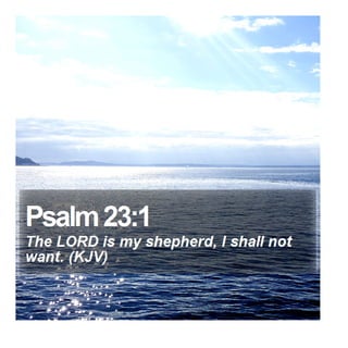Psalm 23:1 - Daily Bible Verse