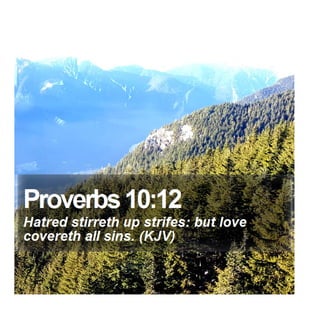 Proverbs 10:12 - Daily Bible Verse