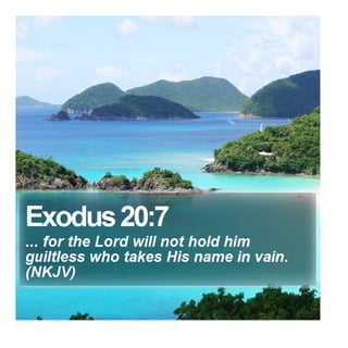 Exodus 20:7 - Daily Bible Verse