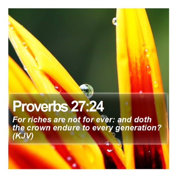 Proverbs 27 24 Daily Bible Verse PDF