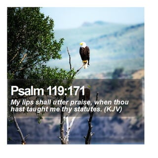 Psalm 119:171 - Daily Bible Verse