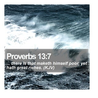 Proverbs 13:7 - Daily Bible Verse