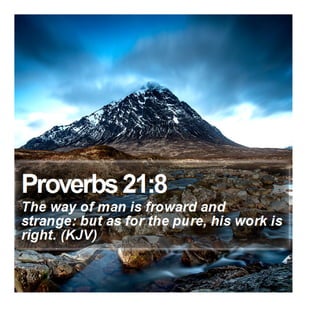 Proverbs 21:8 - Daily Bible Verse