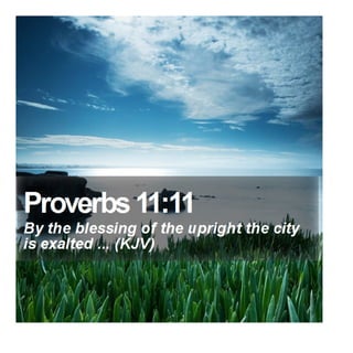 Proverbs 11:11 - Daily Bible Verse
