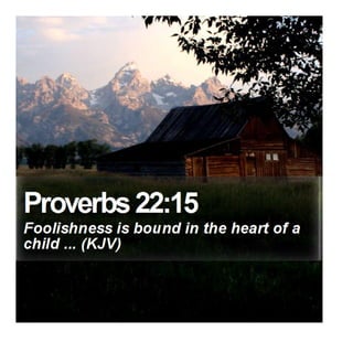 Proverbs 22:15 - Daily Bible Verse