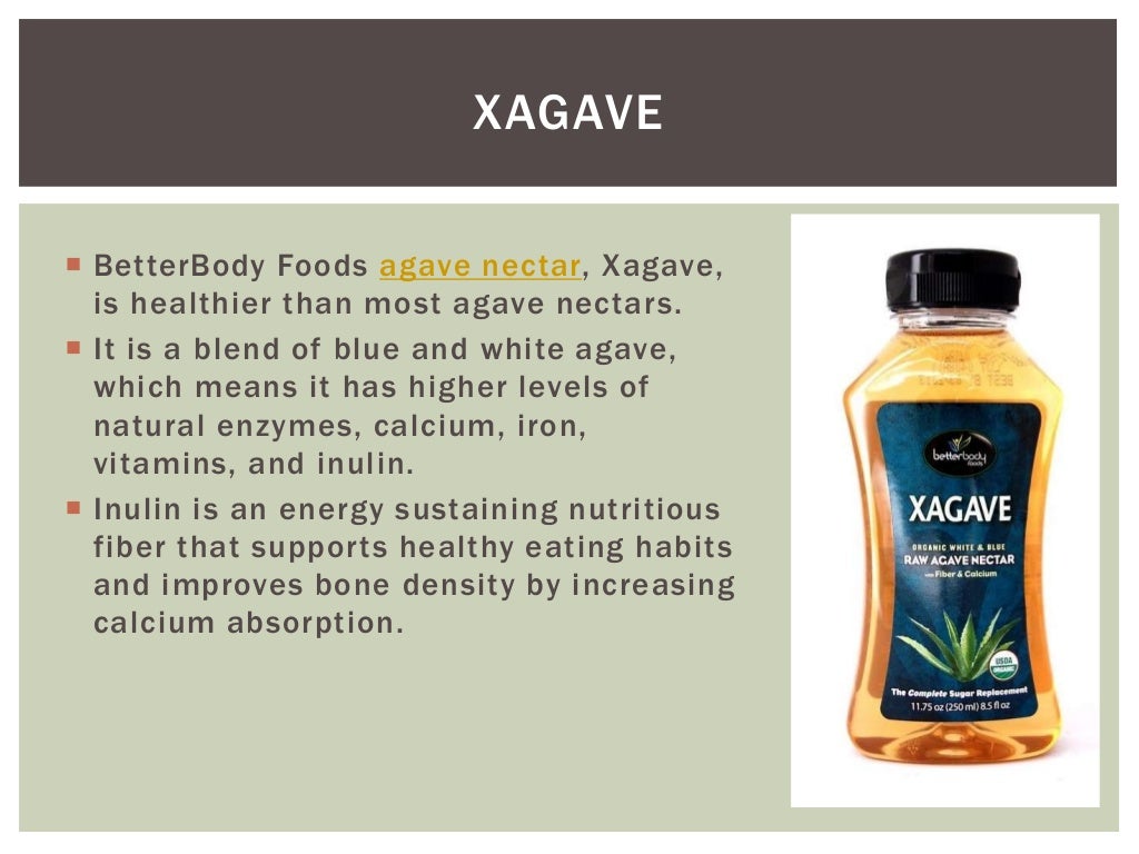 What is organic agave nectar?