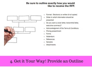 4. Get it Your Way! Provide an Outline
 