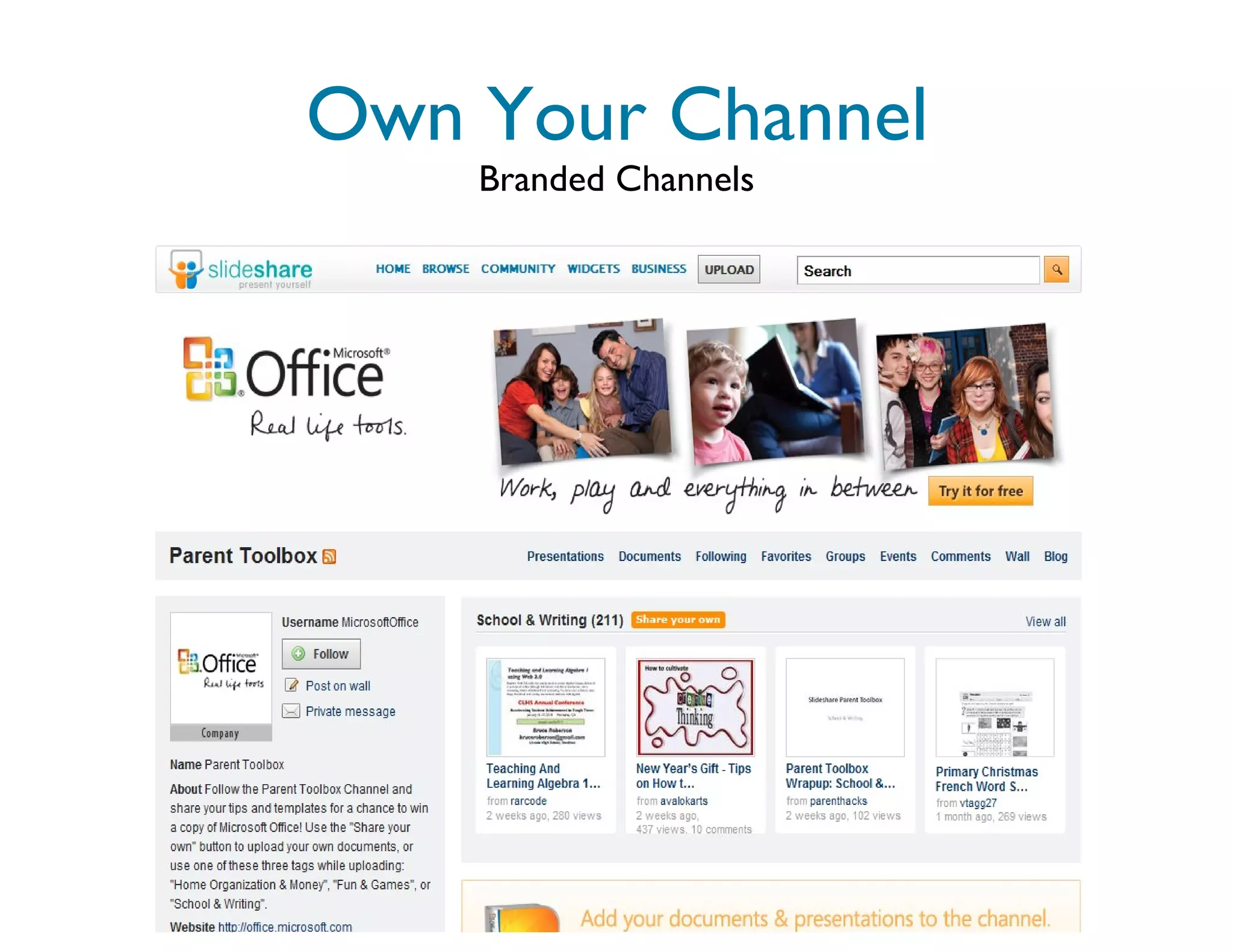 Own Your Channel Branded Channels 