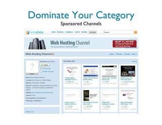 Dominate Your Category Sponsored Channels 