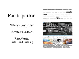 Low tech and high tech methods in participation | KEY