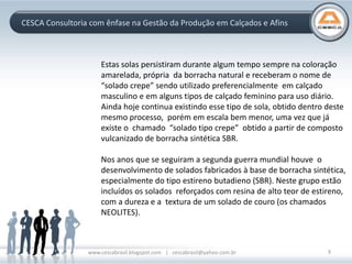 Slideshare CESCA Borracha Sintética na Ind do Calçado