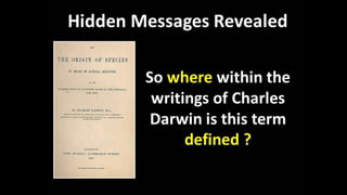 Charles Darwin Hidden Messages Revealed | PPT